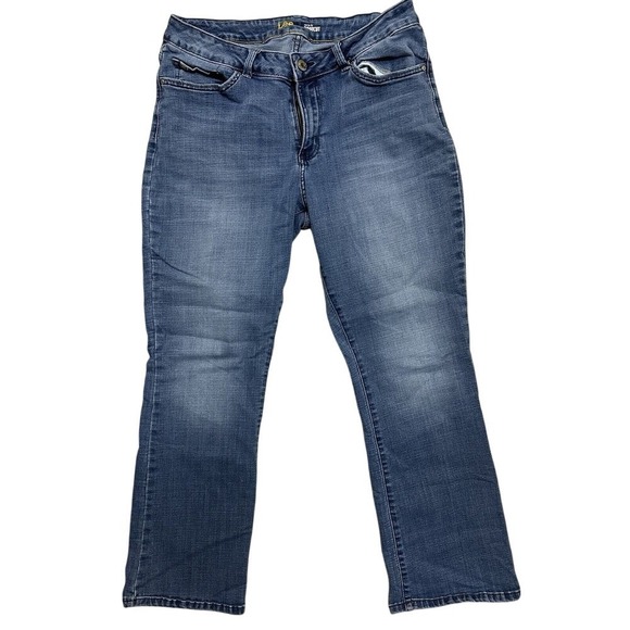 Lee Jeans Womens 33/28 Blue Modern Series Curvy‎ Fit Bootcut Stretch - Picture 1 of 7